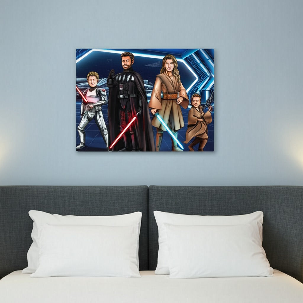 Custom Make Me Jedi Portrait + Canvas