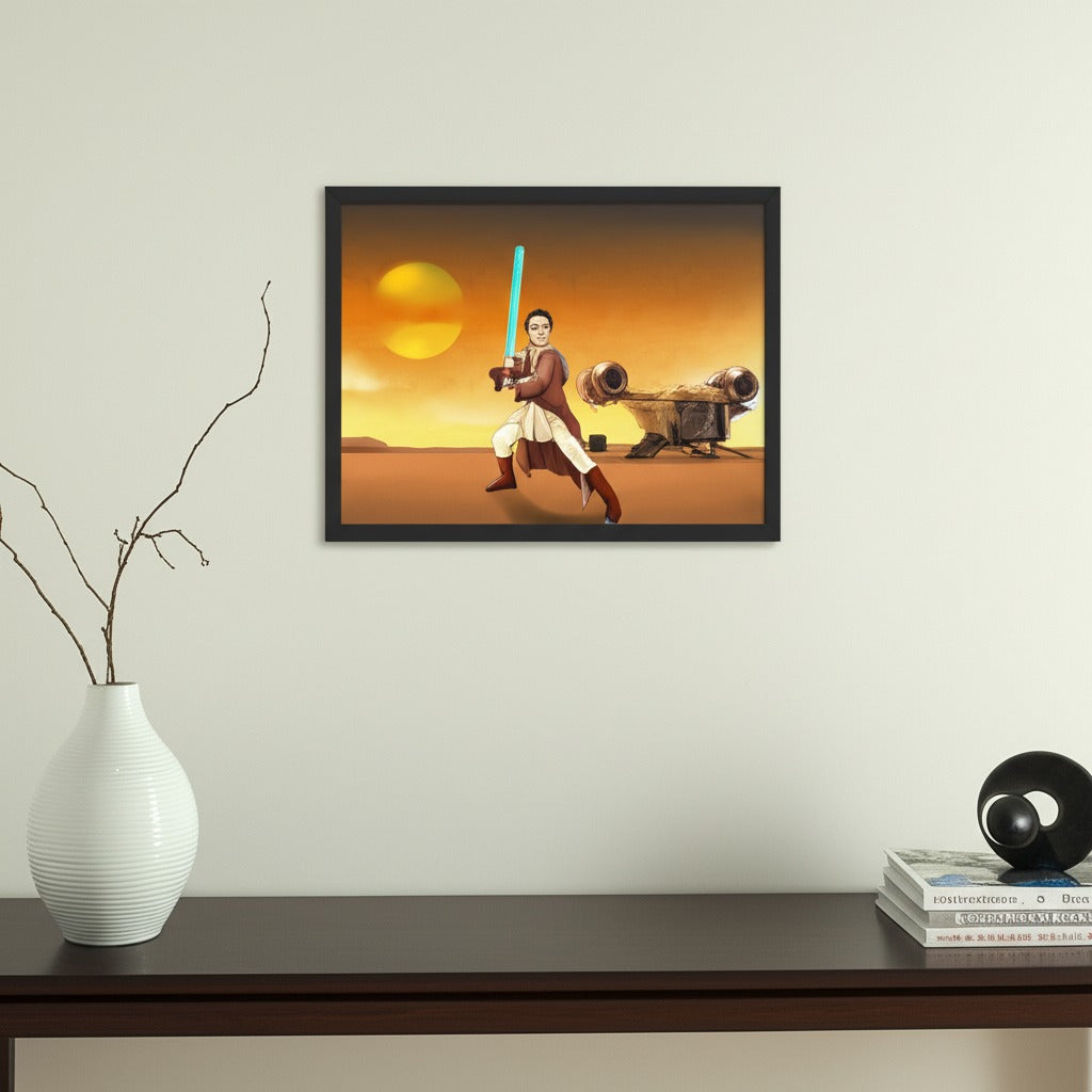 Custom Make Me Jedi Portrait + Framed Poster