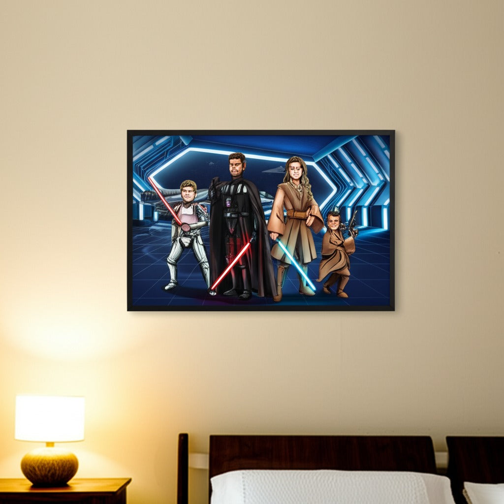 Custom Make Me Jedi Portrait + Framed Poster