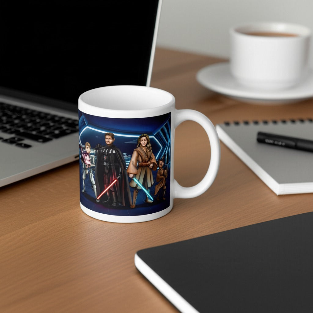Custom Make Me Jedi Portrait + Mug