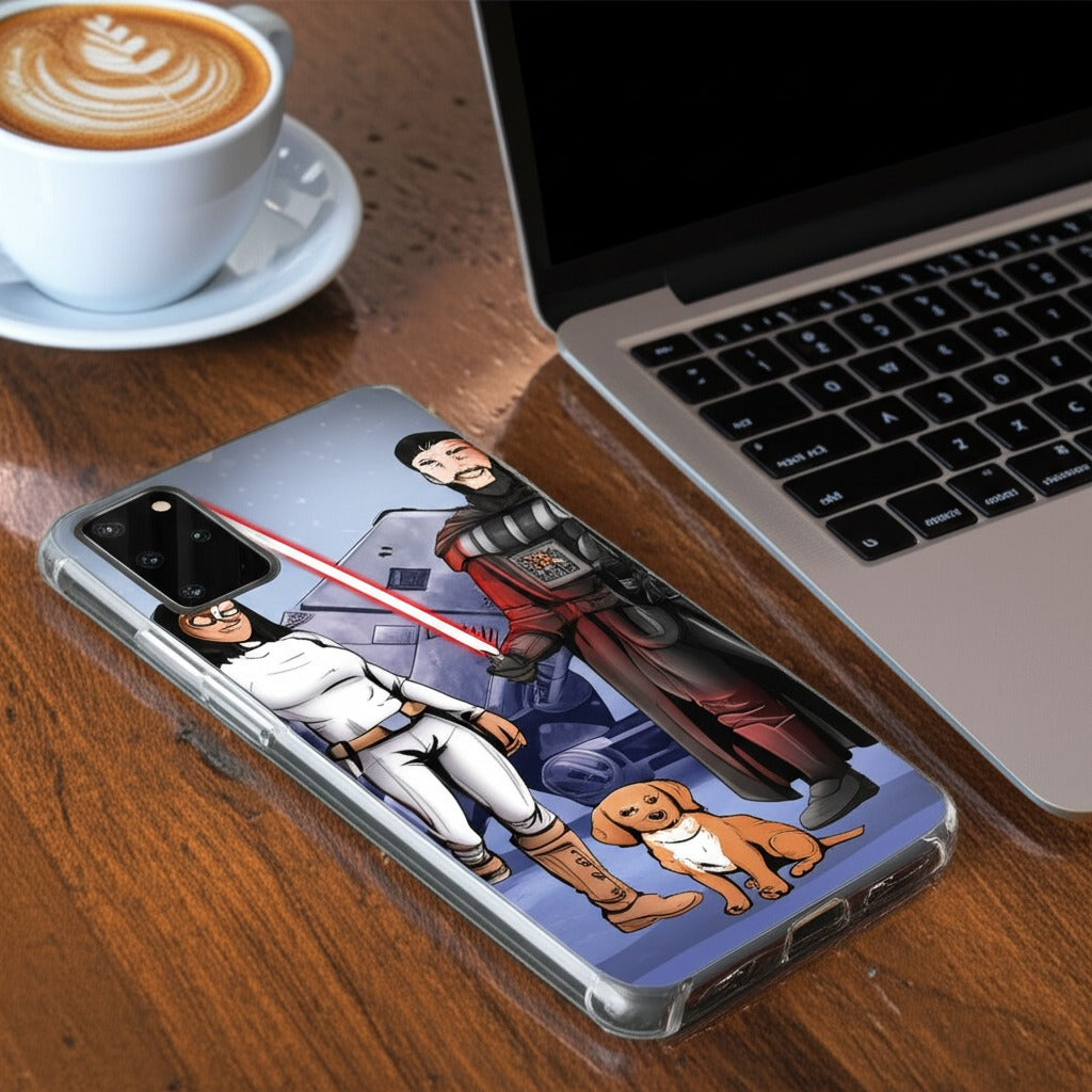 Custom Make Me Jedi Portrait + Samsung Case