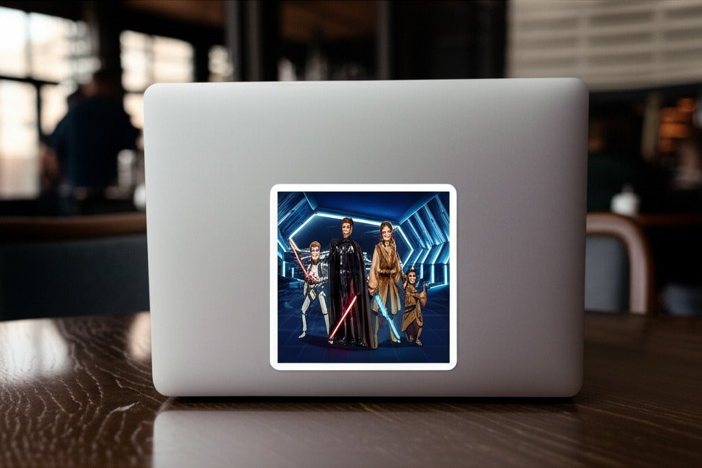 Custom Make Me Jedi Portrait + Stickers